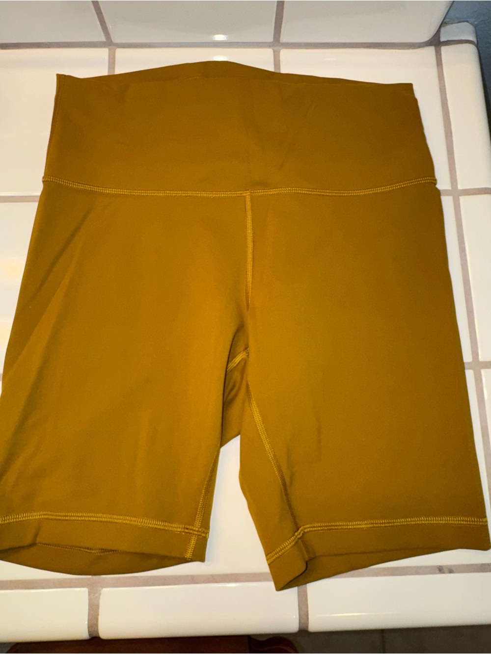 lululemon athletica High-Rise Bike Shorts — Mustard Gold